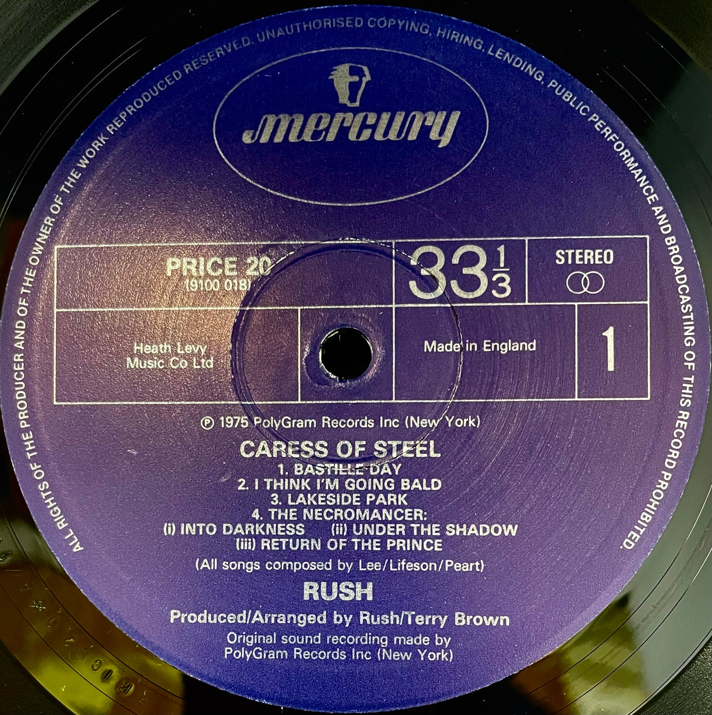 Rush – Caress Of Steel - USED Vinyl LP
