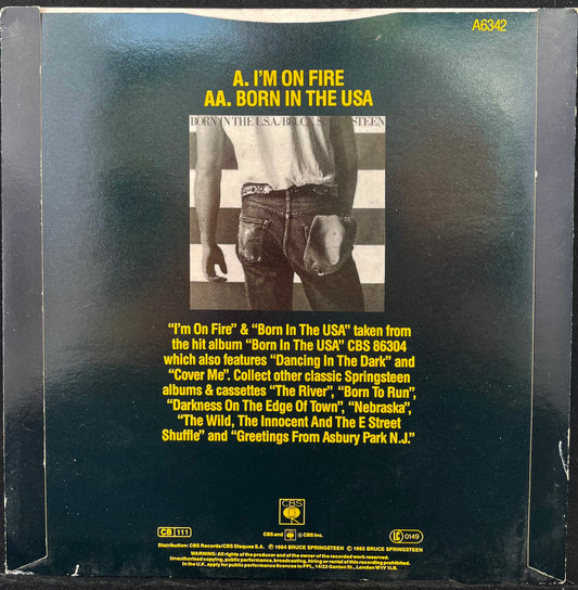 Bruce Springsteen – I'm On Fire / Born In The USA - USED Vinyl 7" Single