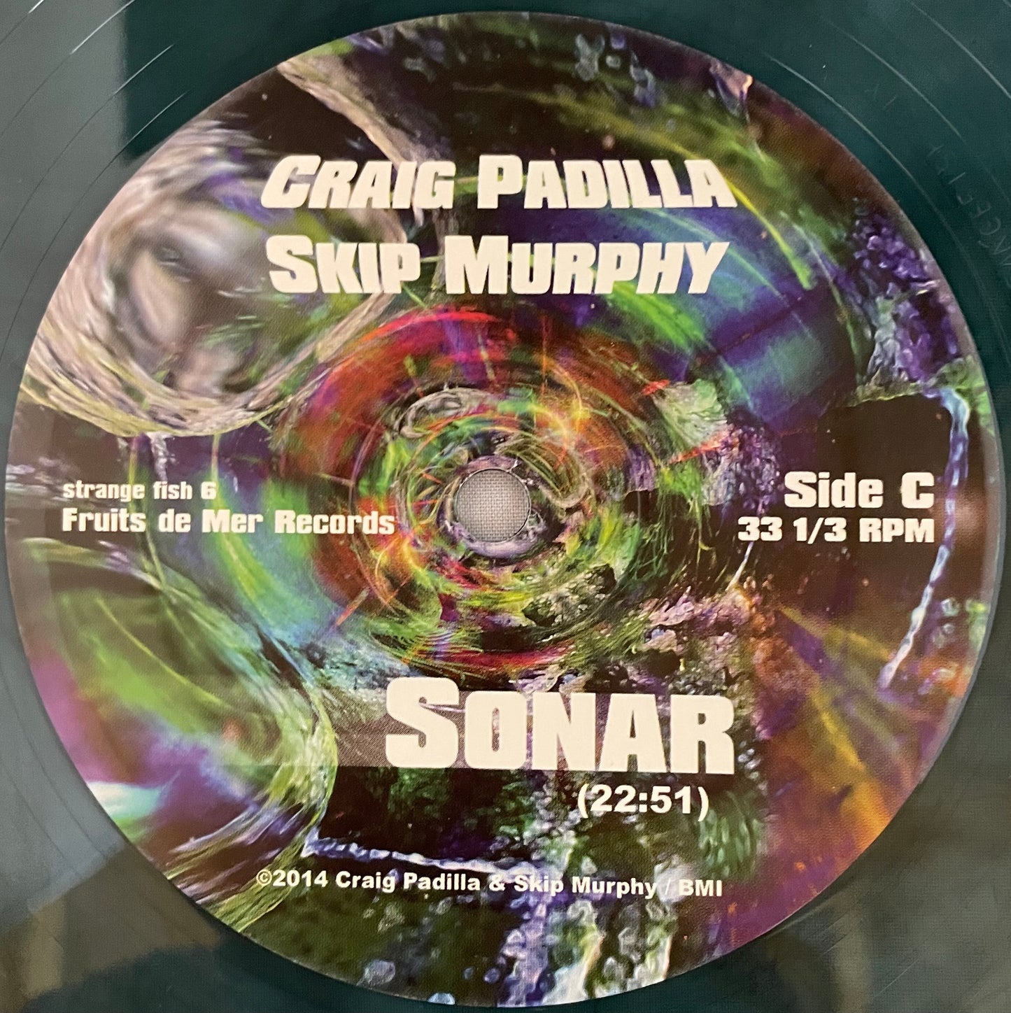 Craig Padilla – Sonar - USED Vinyl 2LP Light Green/Blue Translucent Marbled Limited Edition