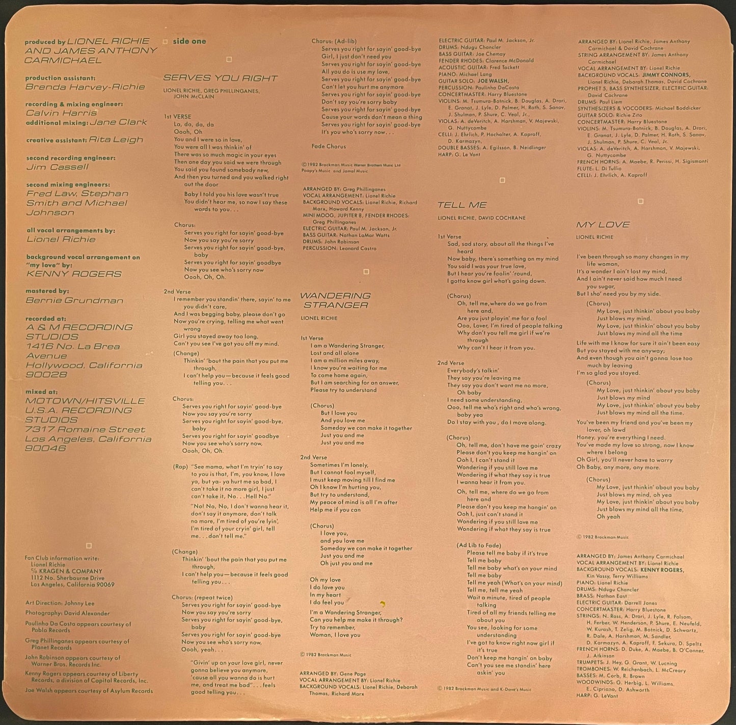 Lionel Richie – Lionel Richie - USED Vinyl LP