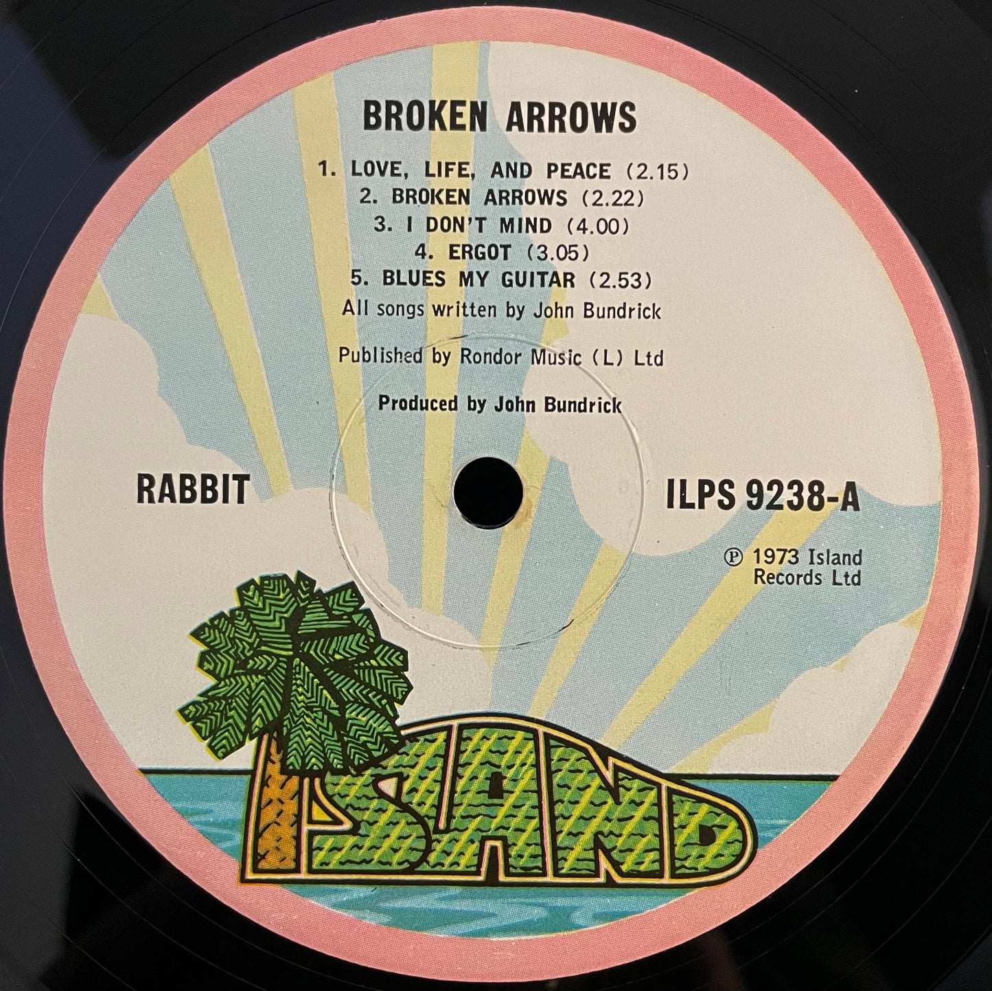 Rabbit – Broken Arrows – USED Vinyl LP