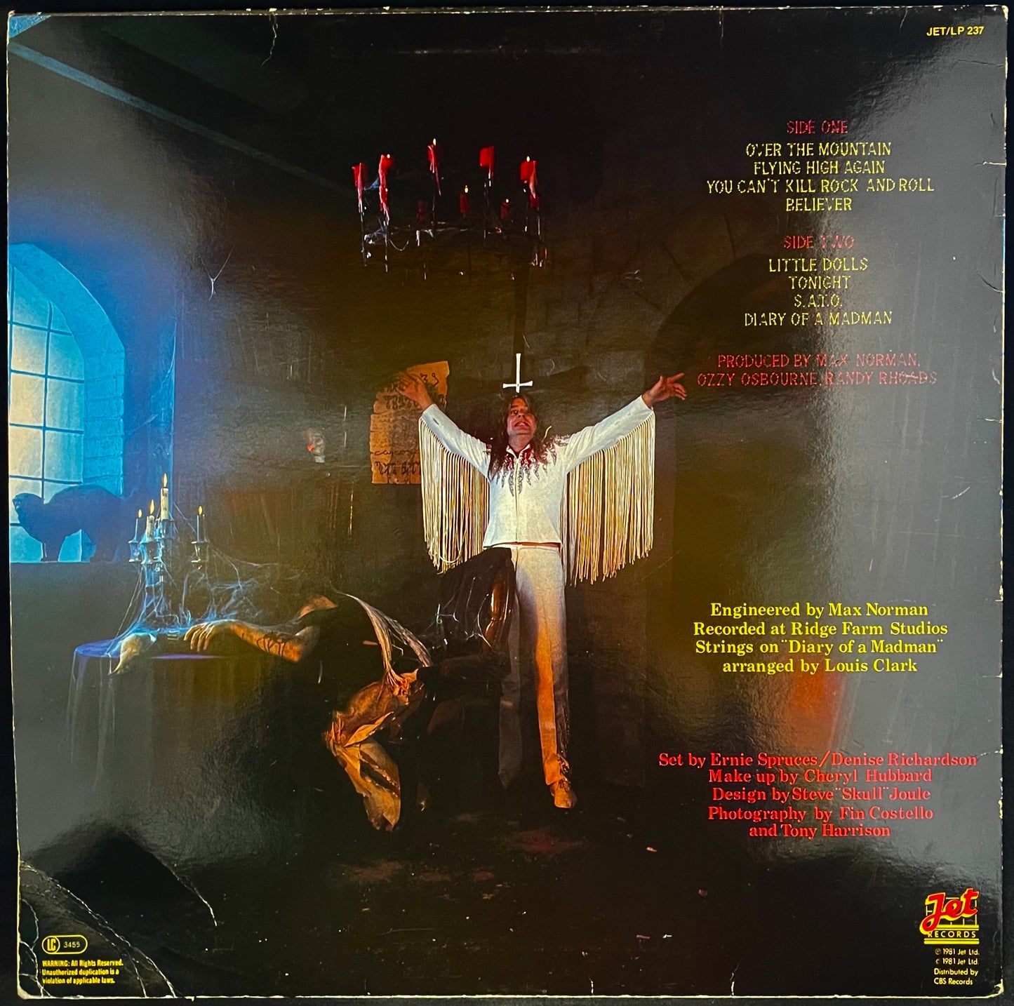 Ozzy Osbourne – Diary Of A Madman - USED Vinyl LP