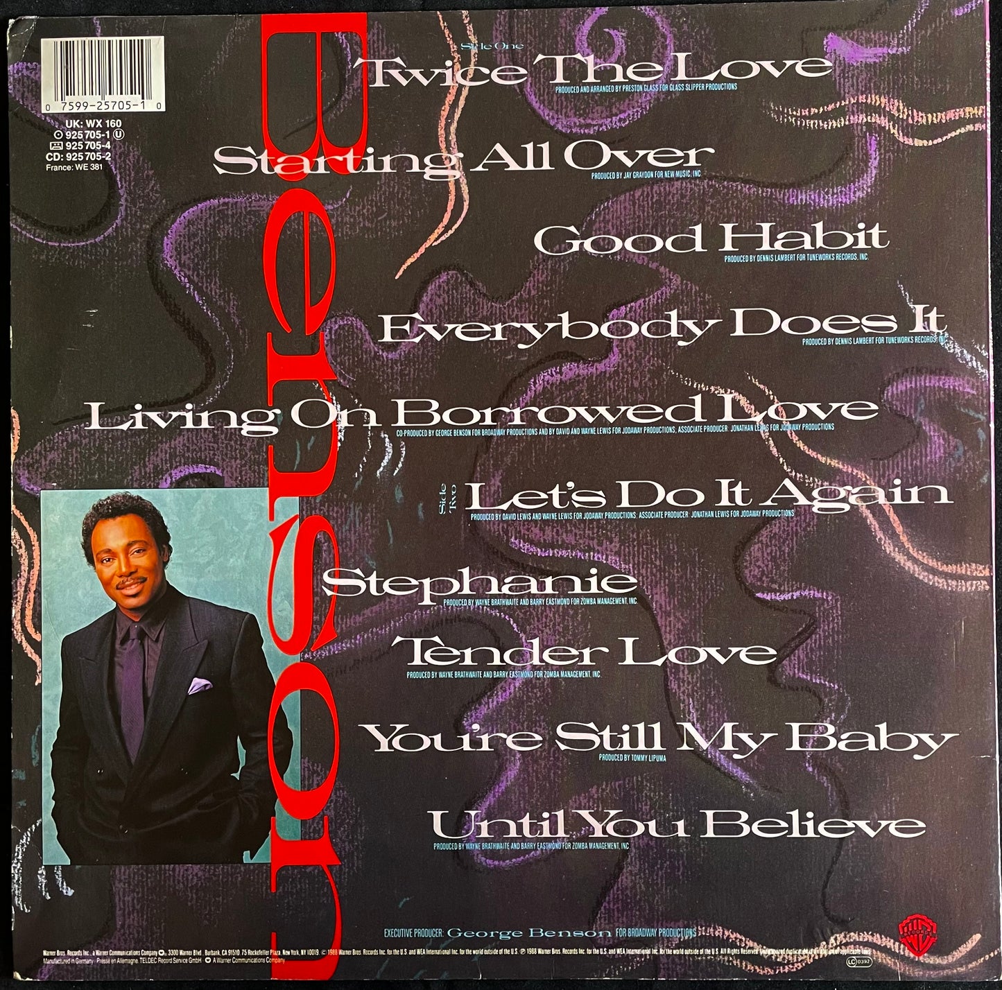 George Benson – Twice The Love - USED Vinyl LP