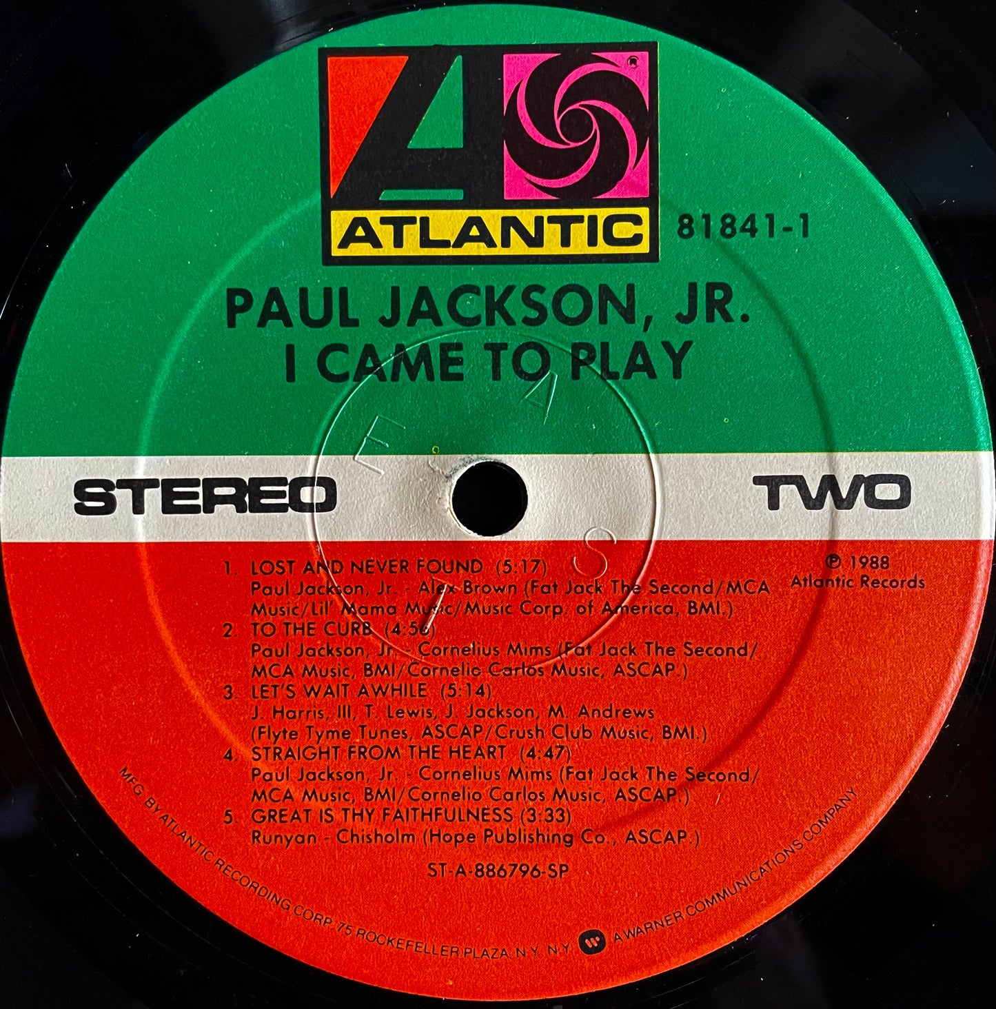 Paul Jackson, Jr. – I Came To Play - USED Vinyl LP