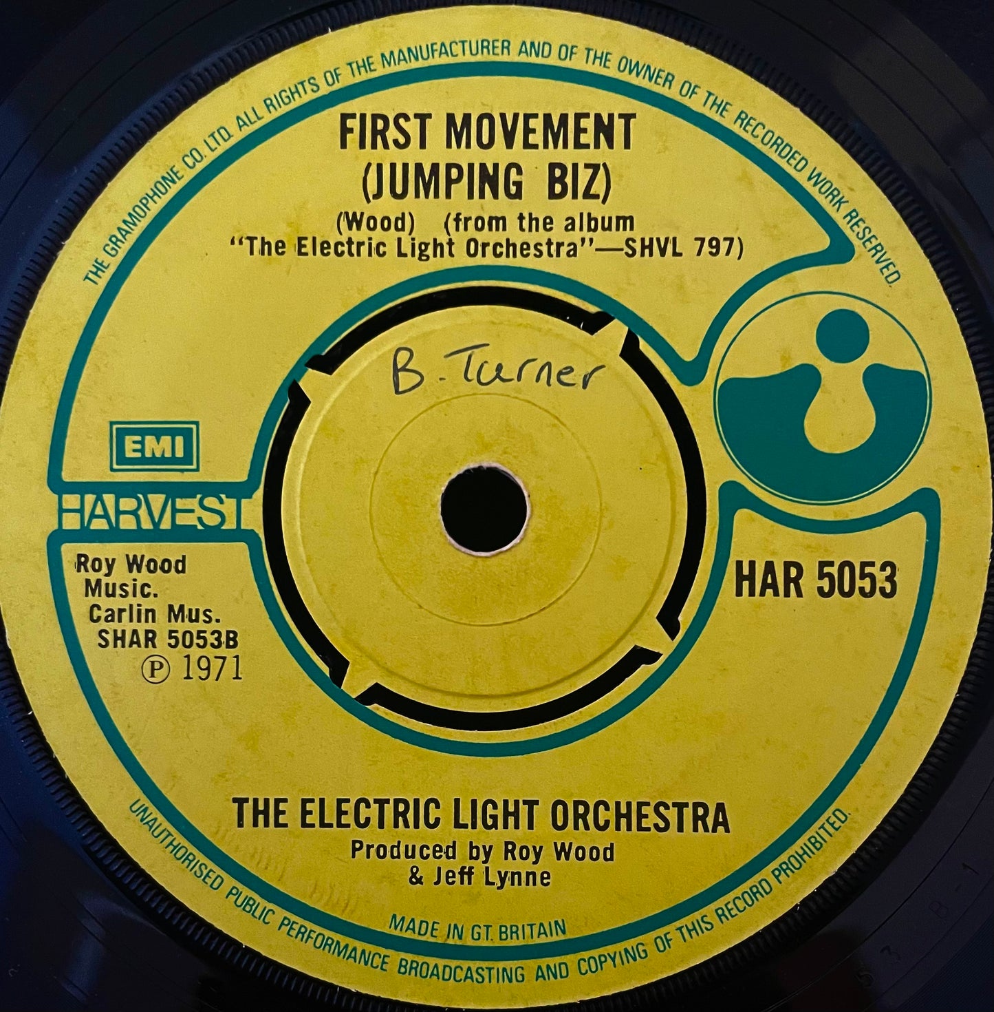 The Electric Light Orchestra – 10538 Overture - USED Vinyl 7" Single