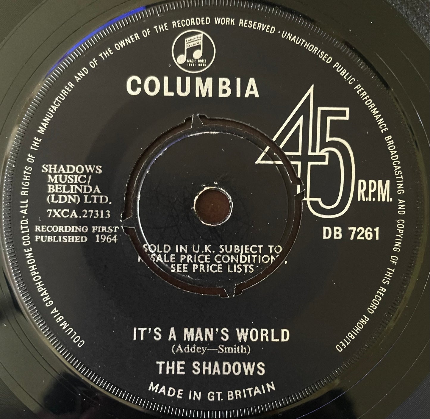 The Shadows – The Rise And Fall Of Flingel Bunt - USED Vinyl 7" Single