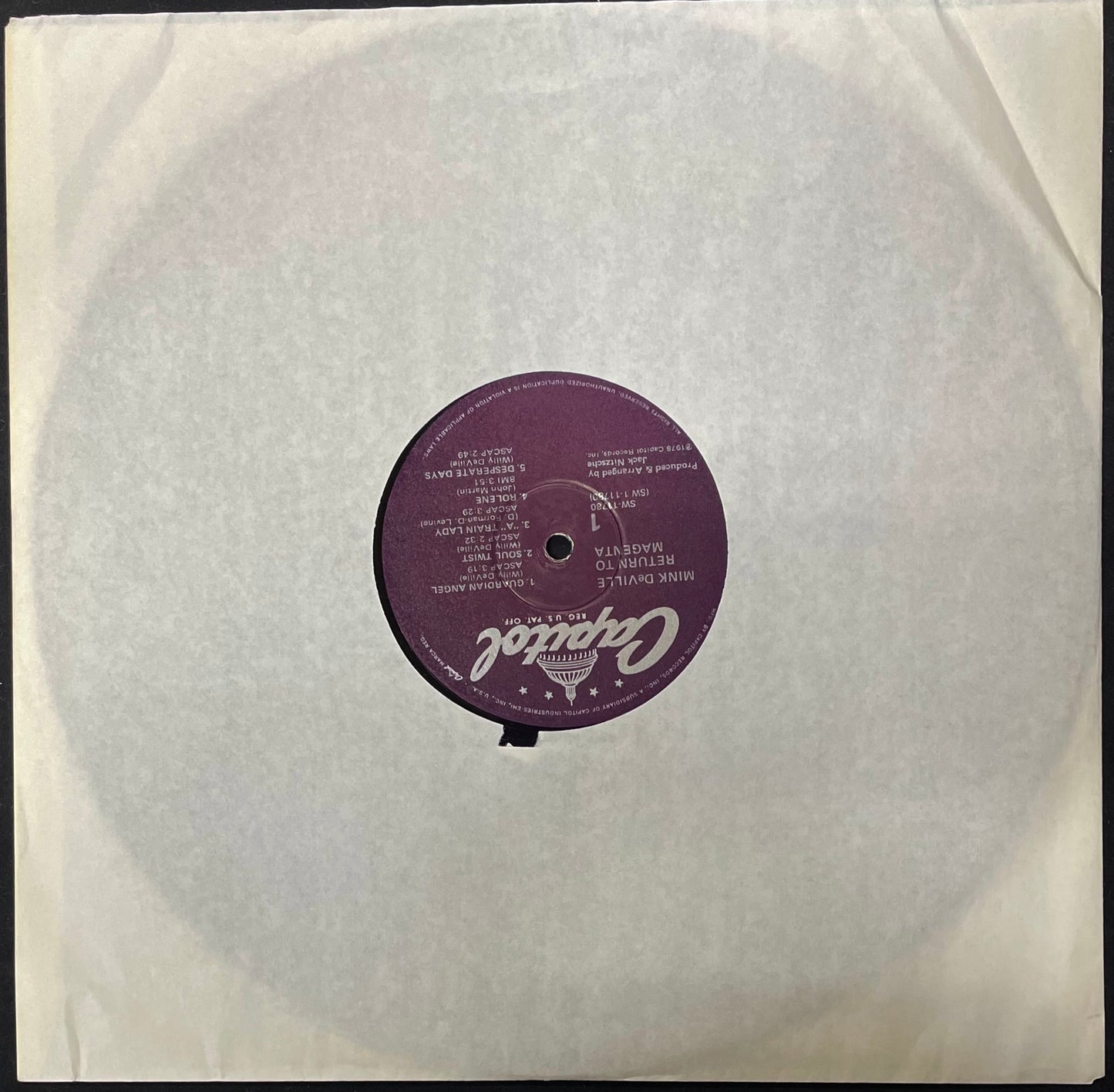 Mink DeVille – Return To Magenta - USED Vinyl LP