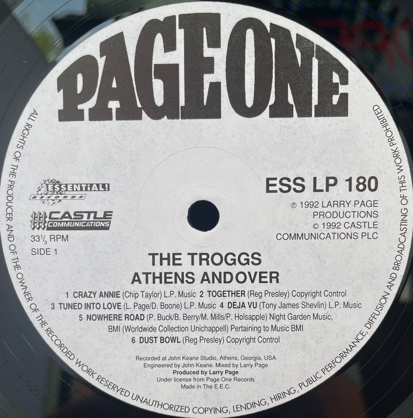 The Troggs – Athens Andover - USED Vinyl LP