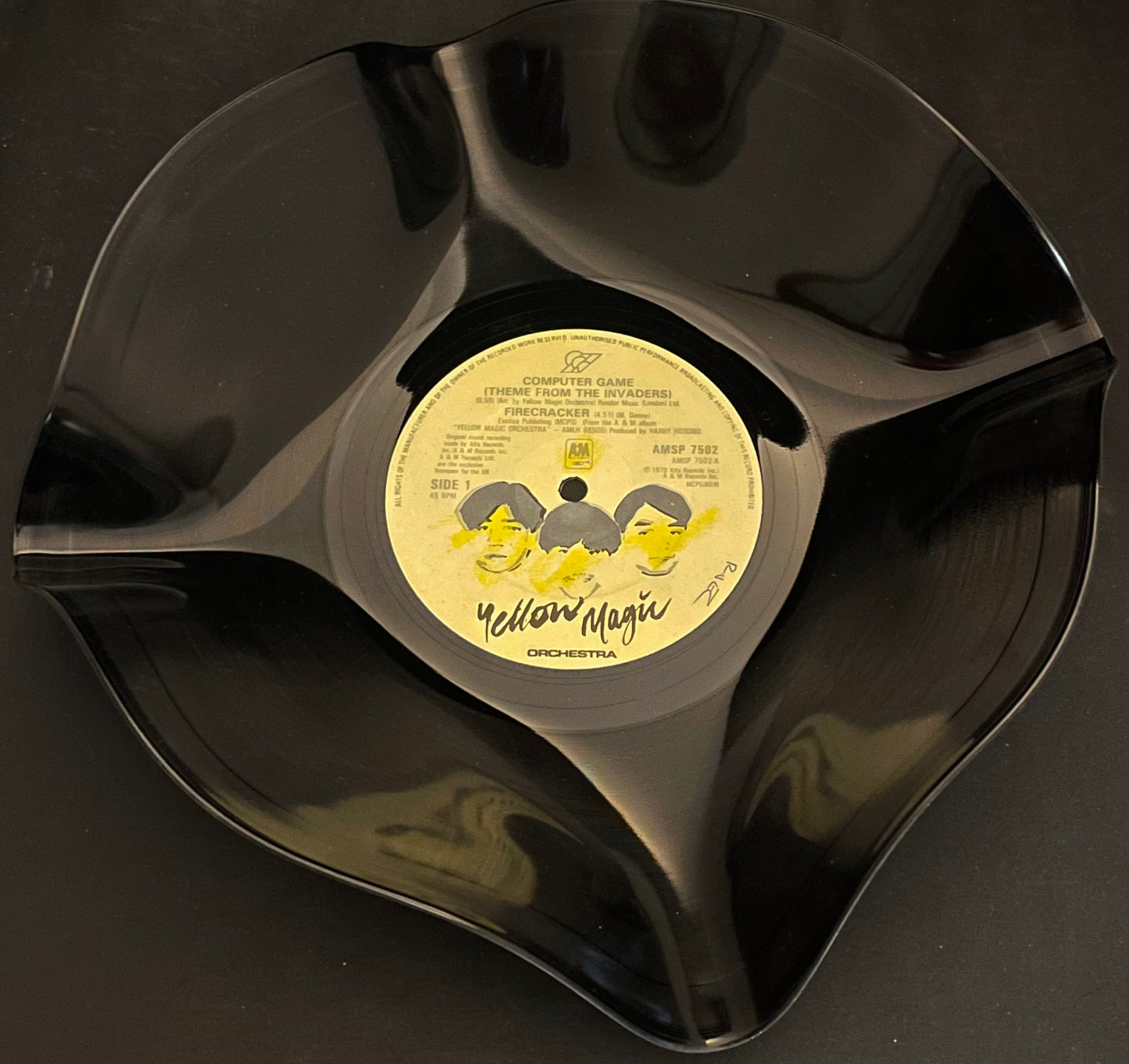 The 'Yellow Magic' 12" Vinyl Record Bowl