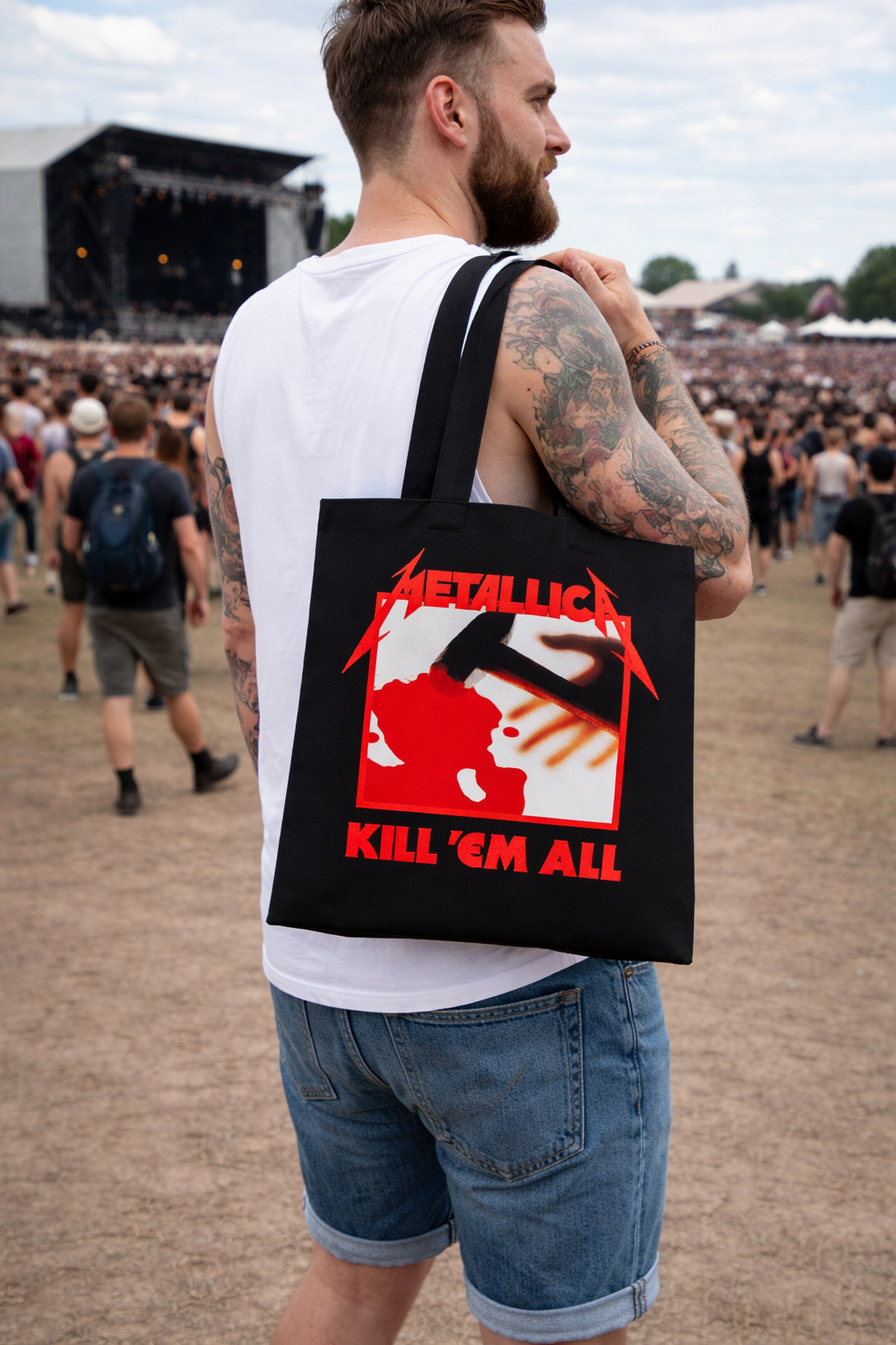 Rocksax Metallica Tote Bag ( Organic) - Kill Em All 1