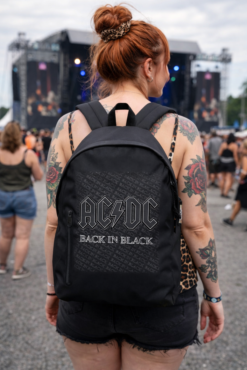 Rocksax AC/DC Graphic Daypack - Back In Black