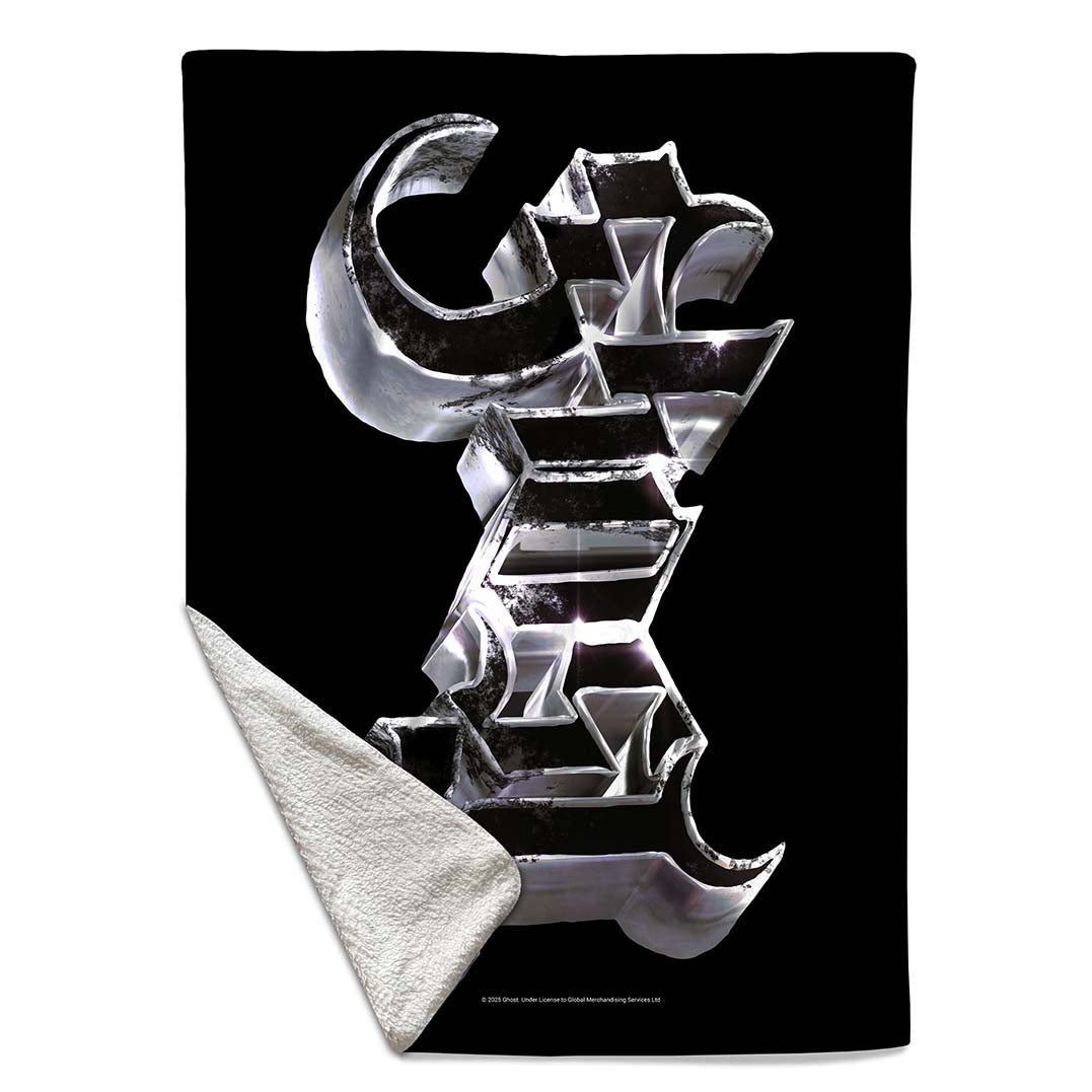 Rocksax Ghost  Blanket - Chrome Logo