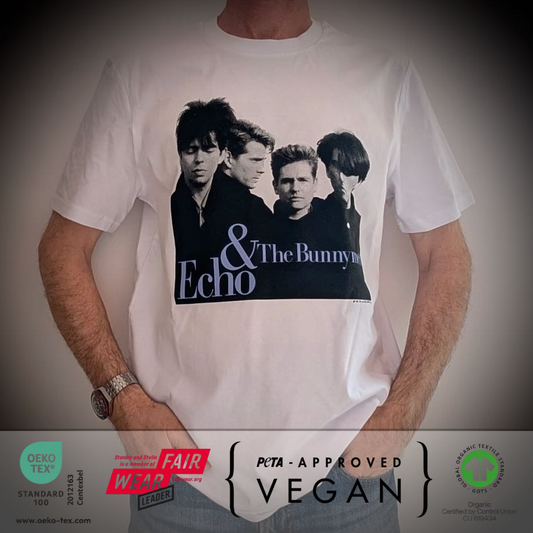 Official Echo & The Bunnymen Vintage Grey Album T-Shirt