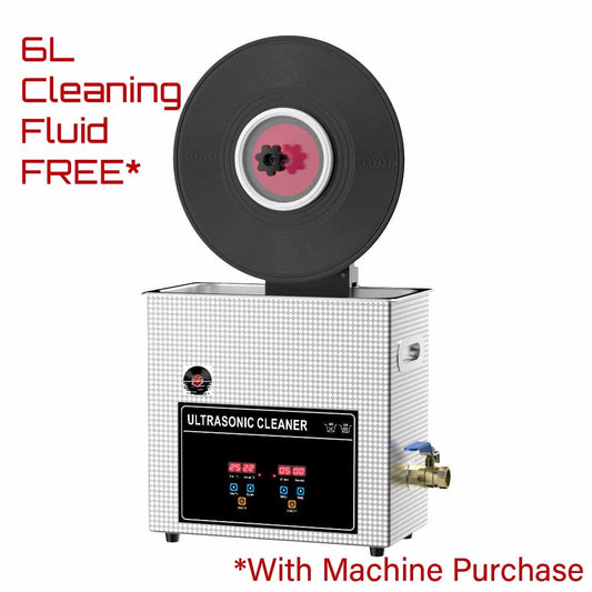 6L Ultrasonic Vinyl Record Cleaner Machine With Lifting Bracket for 12",10" & 7" Record Cleaning