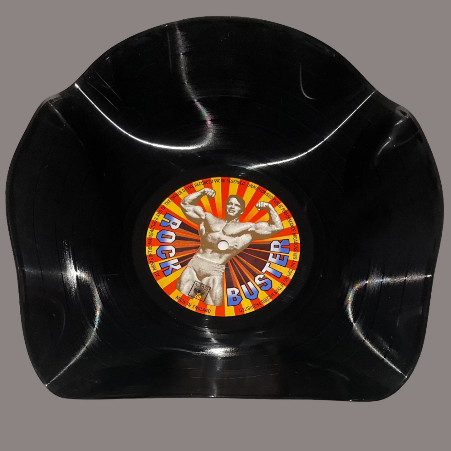 The 'Rock Buster' 12" Vinyl Record Bowl