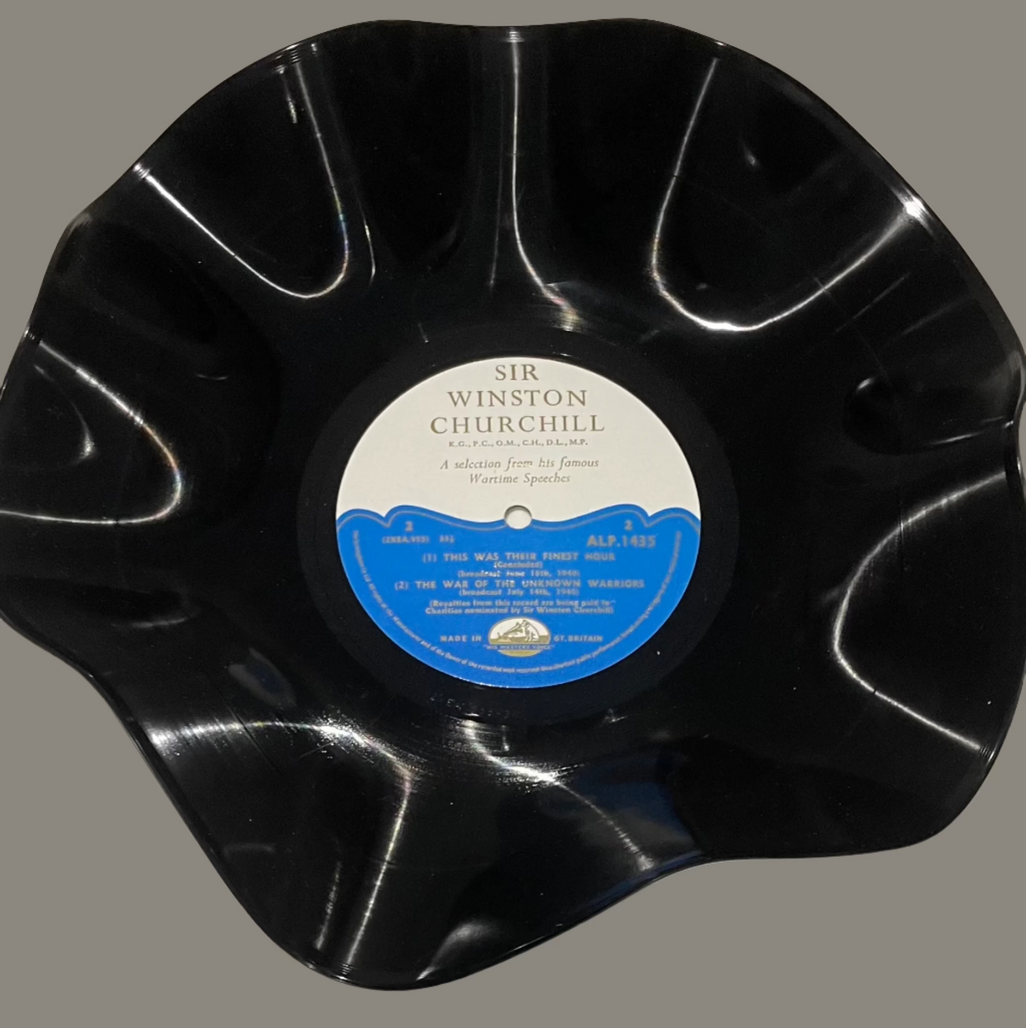 The 'Churchill' 12" Vinyl Record Bowl