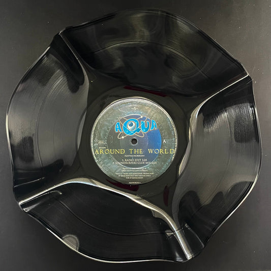 Die 12"-Vinyl-Schallplattenschale „Aqua“