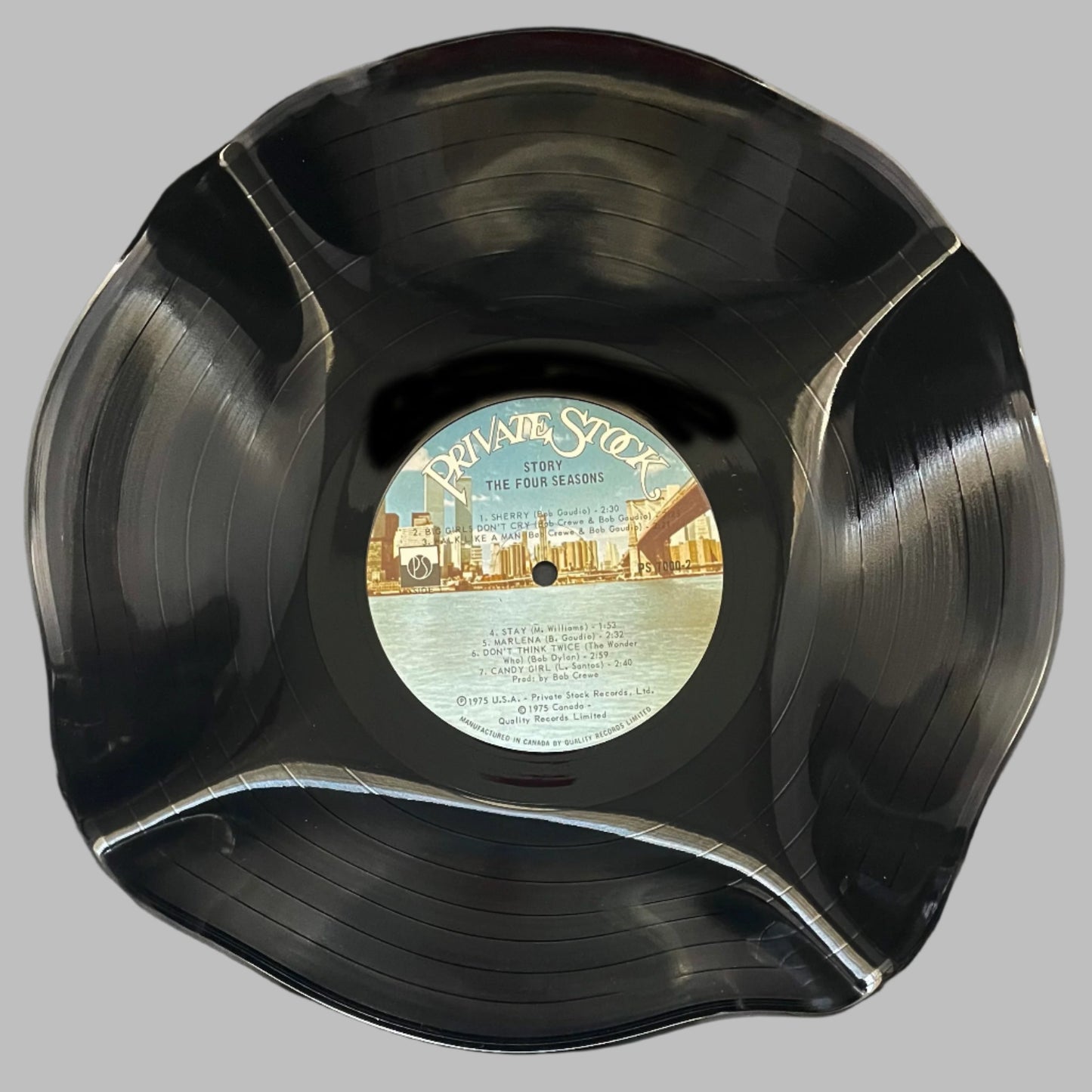 The 'Private Stock' 12" Vinyl Record Bowl