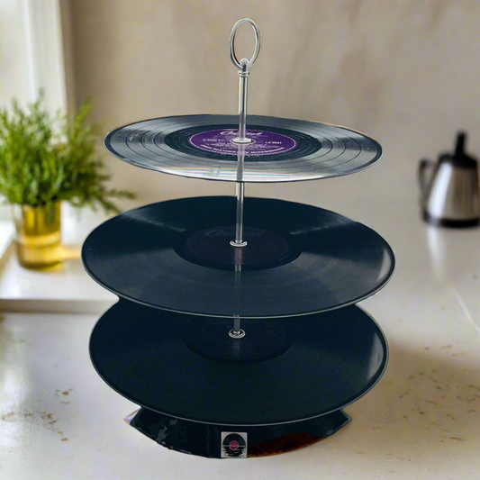 The ‘Capitol’ Vinyl Record Cake Stand