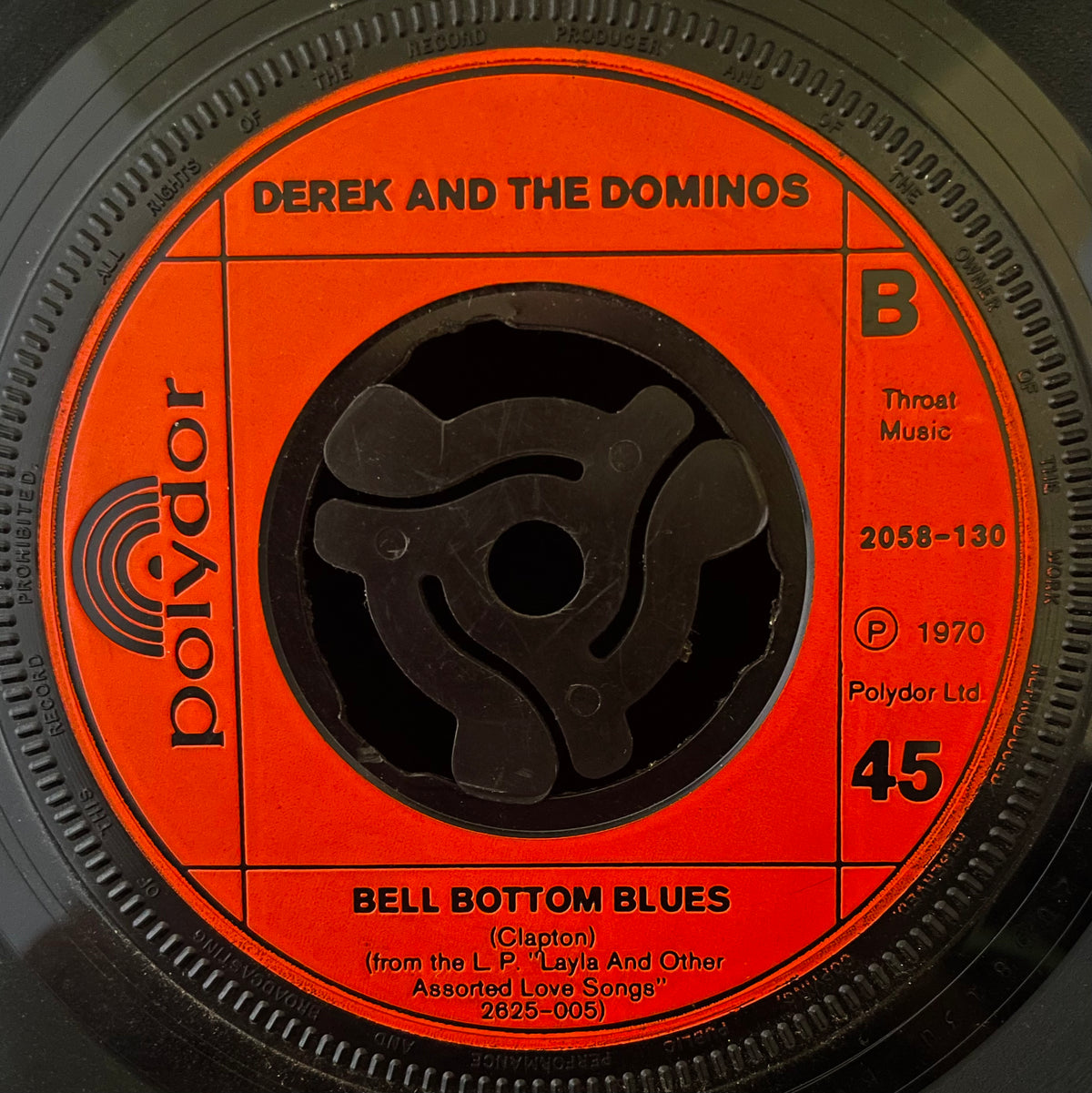 Derek And The Domino’s -  Layla - USED Vinyl 7" Single