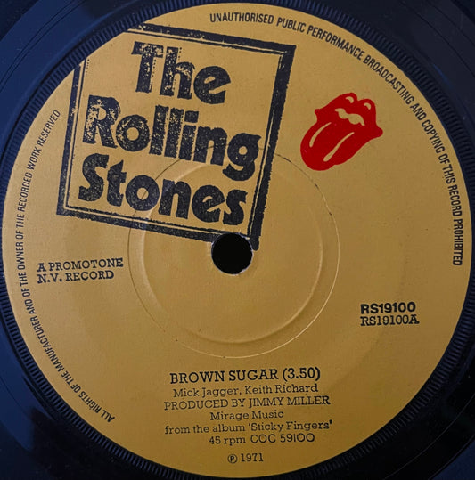 The Rolling Stones – Brown Sugar - USED Vinyl 7" Single