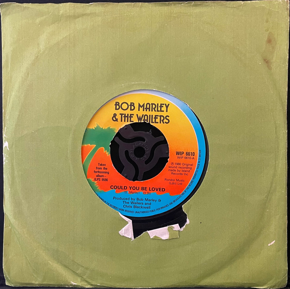 Bob Marley & The Wailers – Could You Be Loved - USED Vinyl 7" Single