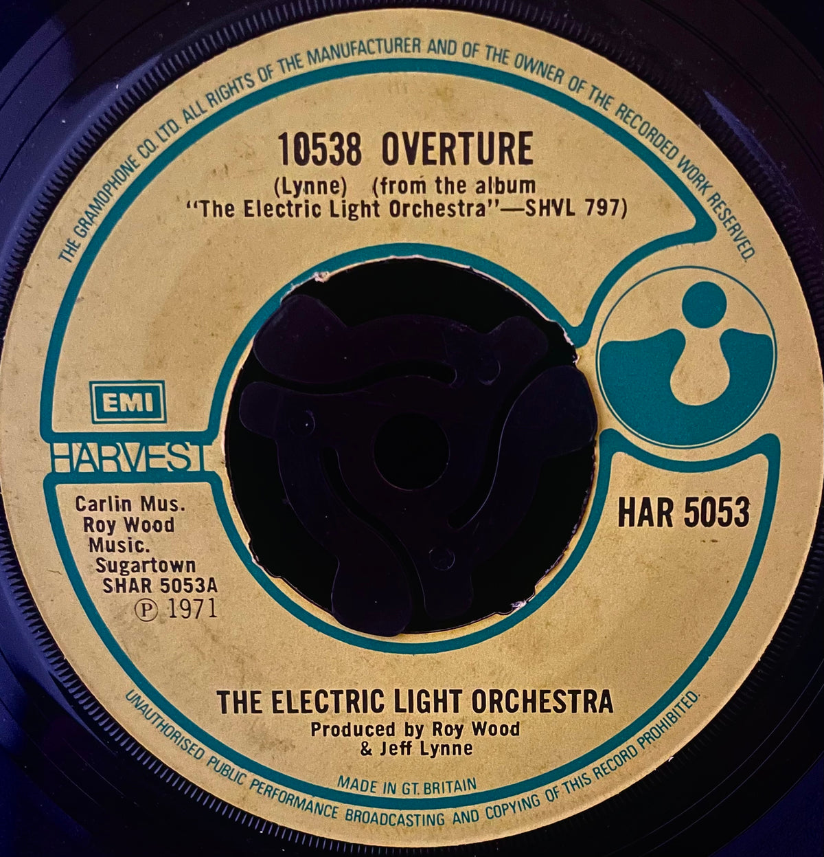 The Electric Light Orchestra – 10538 Overture - USED Vinyl 7" Single