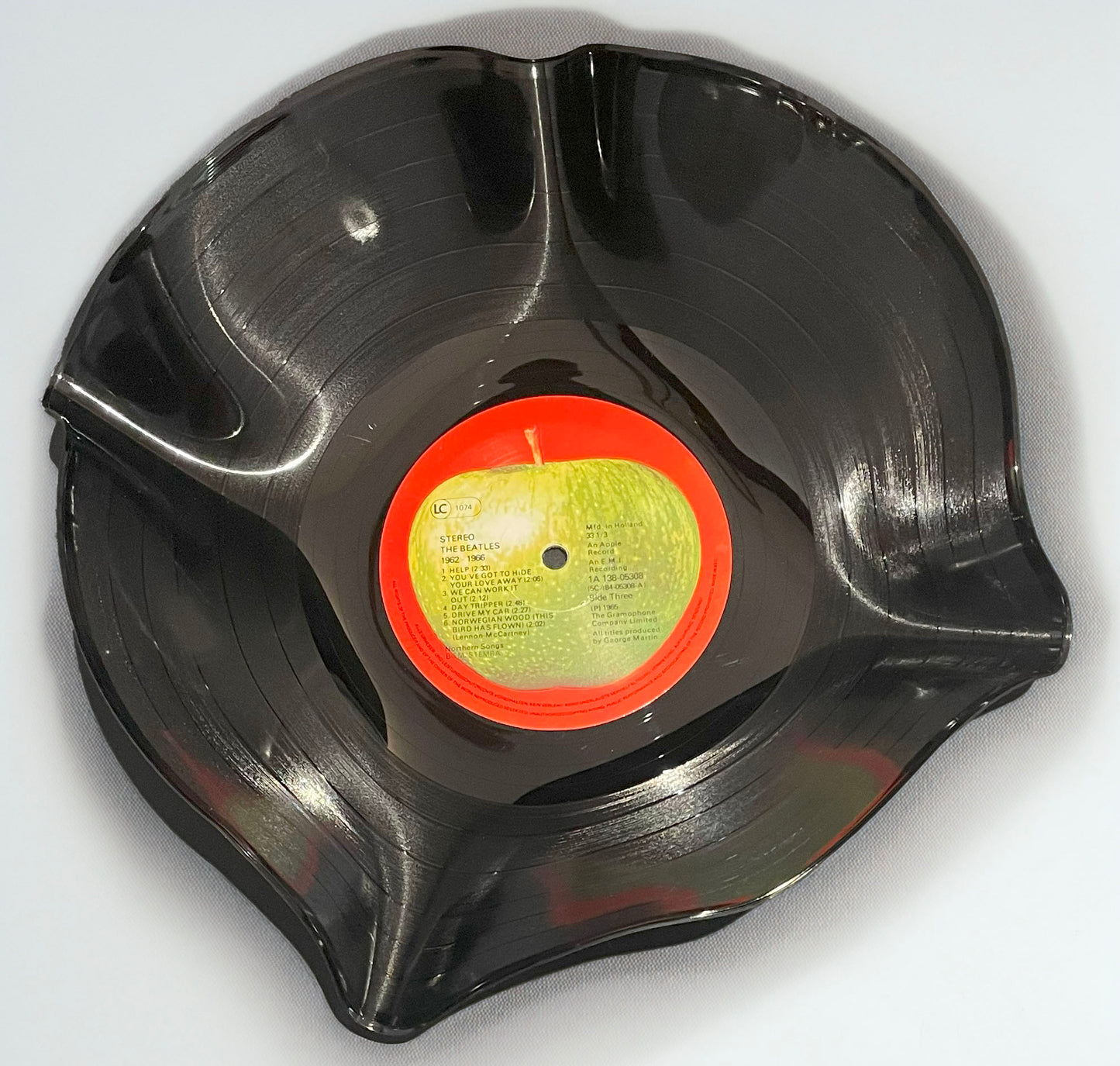 The 'Apple 62-66' 12" Vinyl Record Bowl