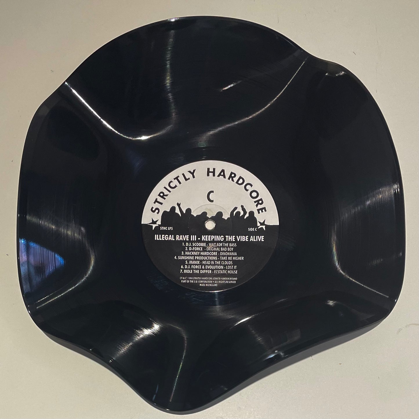 The 'Hardcore' Vinyl Record Bowl