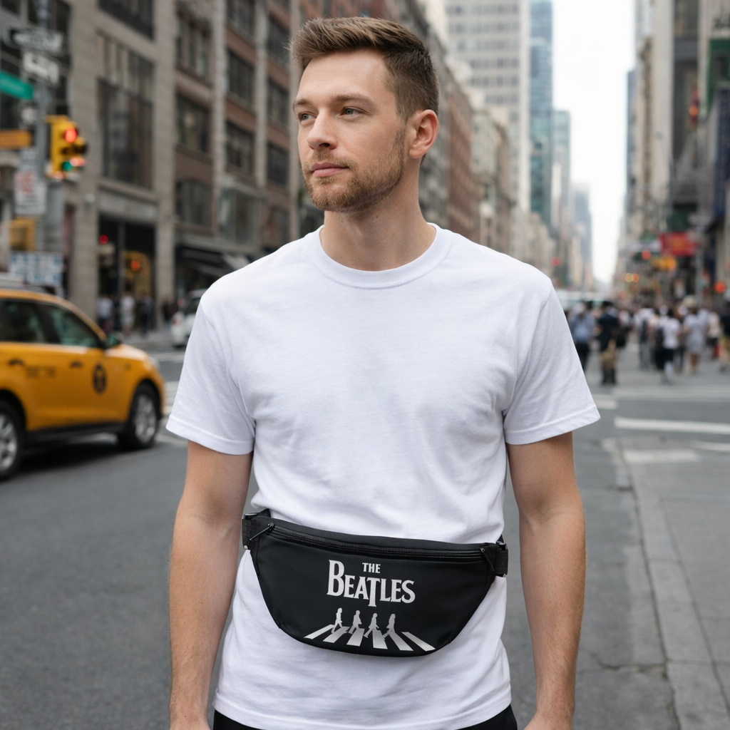 Rocksax The Beatles Bum Bag - Abbey Road B/W