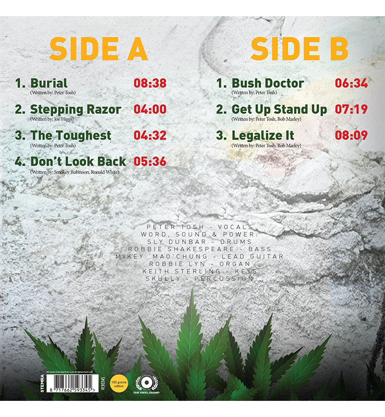 Peter Tosh – At My Father’s Place, Roslyn, 1978 (Limited Edition 12-Inch Album on 180g Green Vinyl)