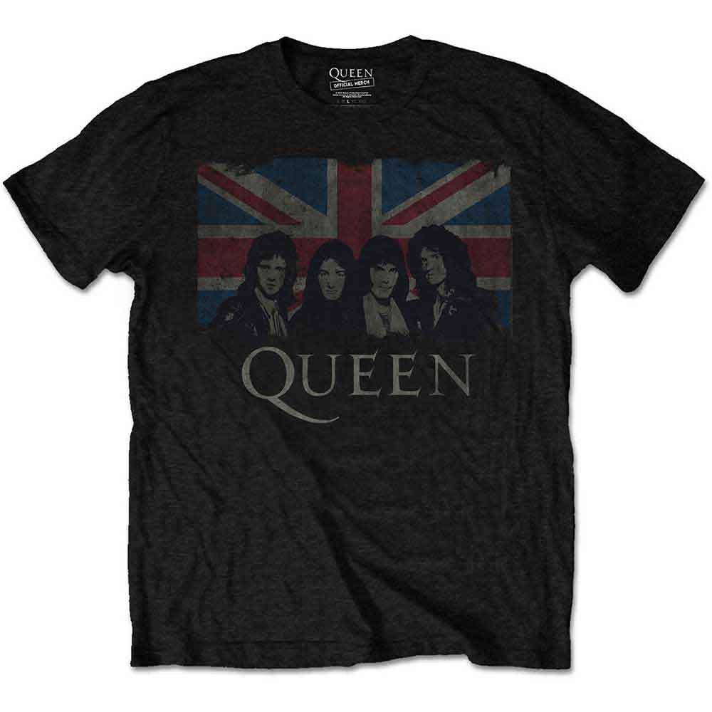 QUEEN KINDER T-SHIRT: VINTAGE UNION JACK - ALTER 3/4