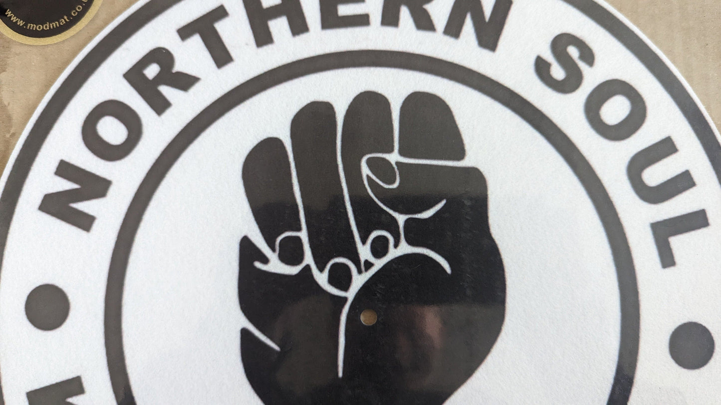 Northern Soul - Keep the Faith Slipmat - Classic black and white
