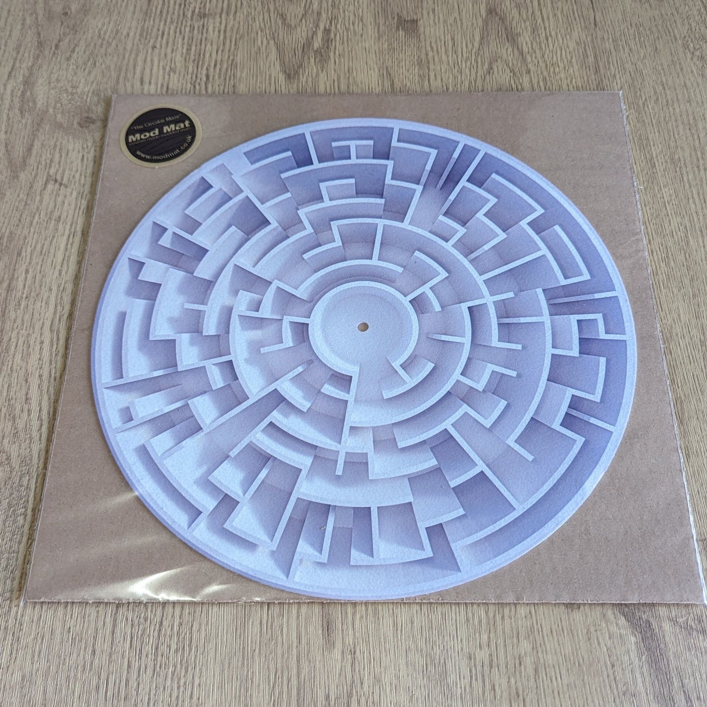 The Circular Maze Felt Slipmat - 7 & 12 inch Vinyl Record Player