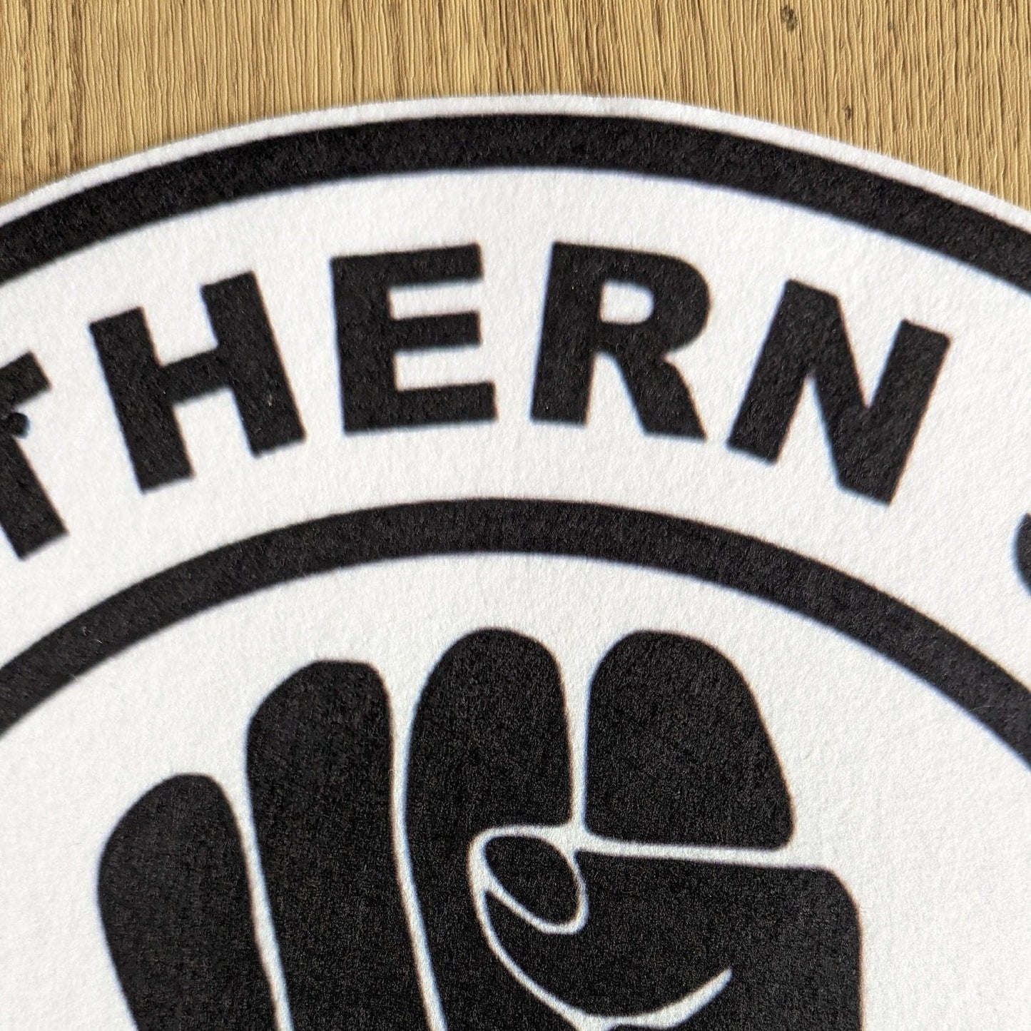 Northern Soul - Keep the Faith Slipmat - Classic black and white