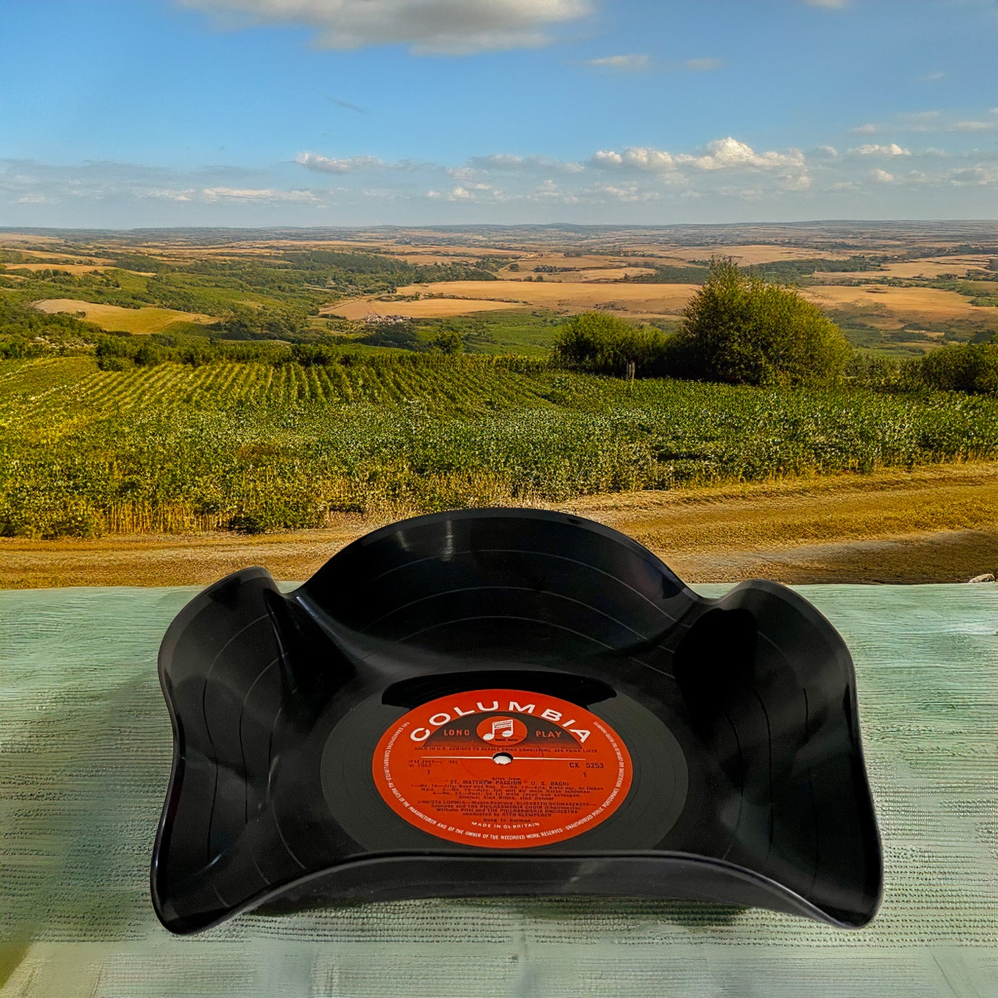 The 'Columbia Red’ 12" Vinyl Record Bowl