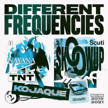 Various ‎– Different Frequencies - Transparent Blue Vinyl LP