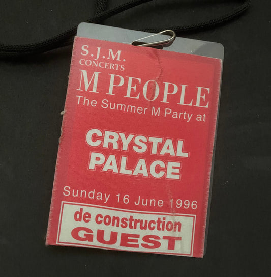 M People - The Summer M Party at Crystal Palace 1996 'ACCESS ALL AREAS' Tour Pass